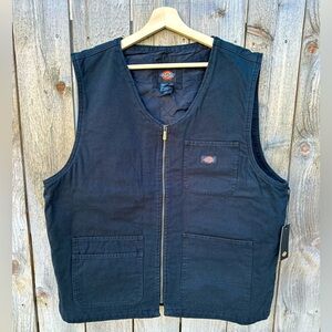 Dickies Mens Vest. Black. Large.